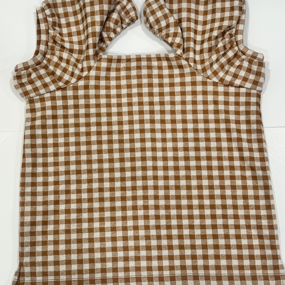 Madewell Gingham Puff Sleeve Button Front Top – XS - Picture 10 of 10